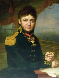 Porträt von Yuri F. Lisyansky, 1810